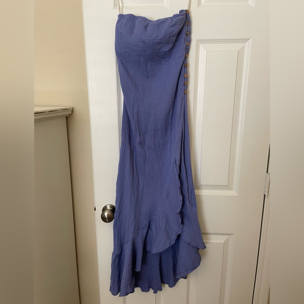 Free people made me blush midi in blue iris XS